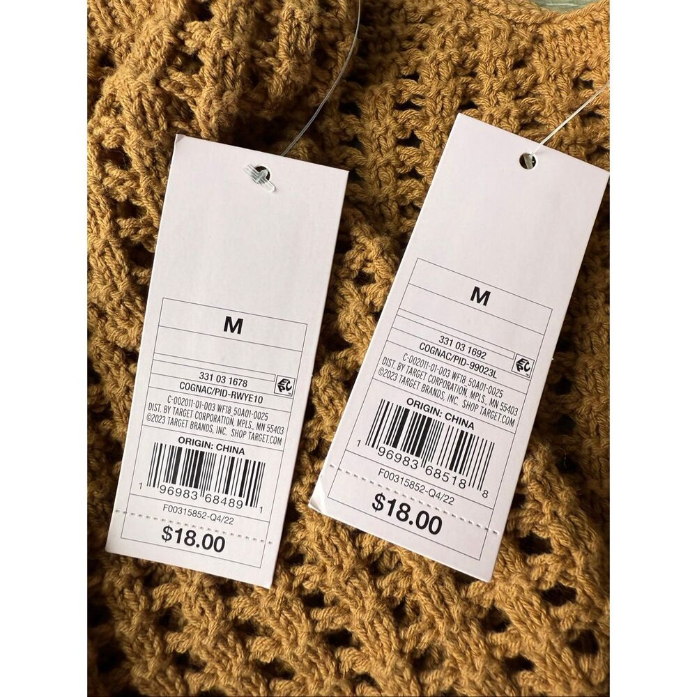 Wild Fable Crochet Crop Top & Shorts Swimsuit Cover-up Set Size M - Picture 4 of 9